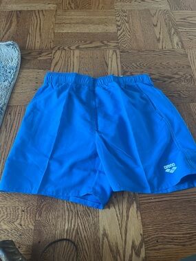Brand new arena swim trunks size medium blue